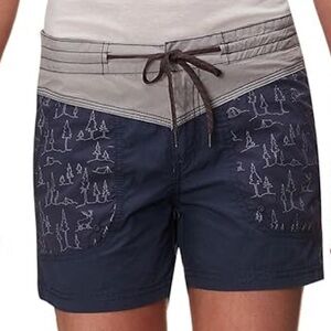 M Navy Blue & Grey Columbia Down The Path Shorts Size 10 |B9